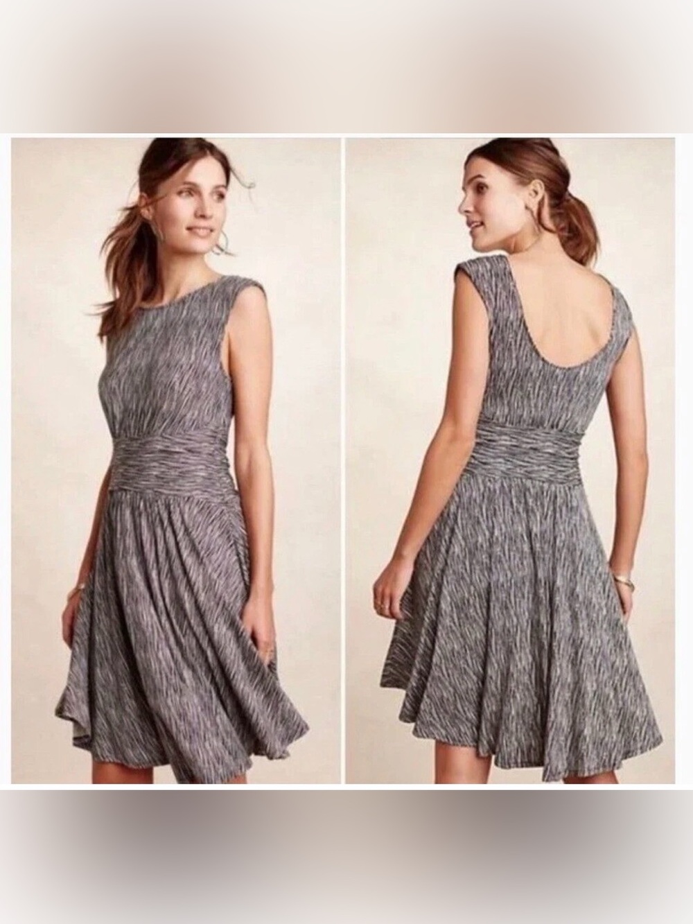Anthropologie Moulinette Soeurs Printed Fit & Flare Dress - Size SP